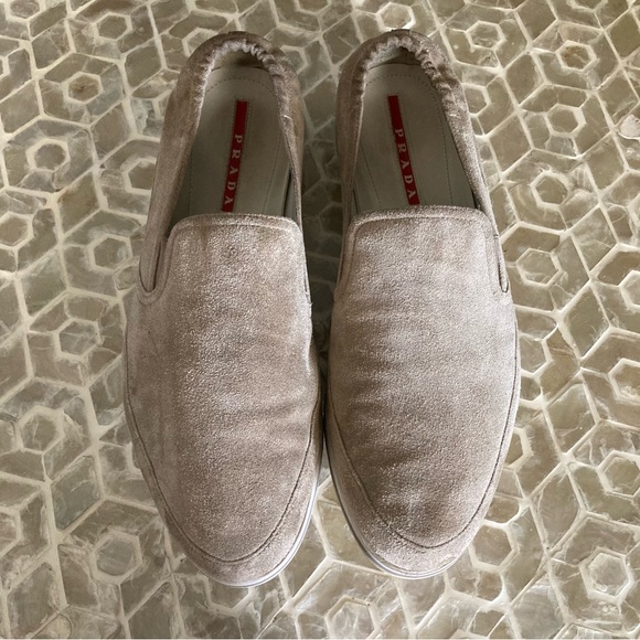 Prada Sport Men's Suede Slip-On Sneakers (11) - Picture 10 of 12